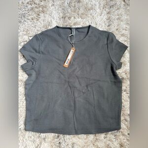 NWT Skims DROP NEEDLE POINTELLE BABY TEE